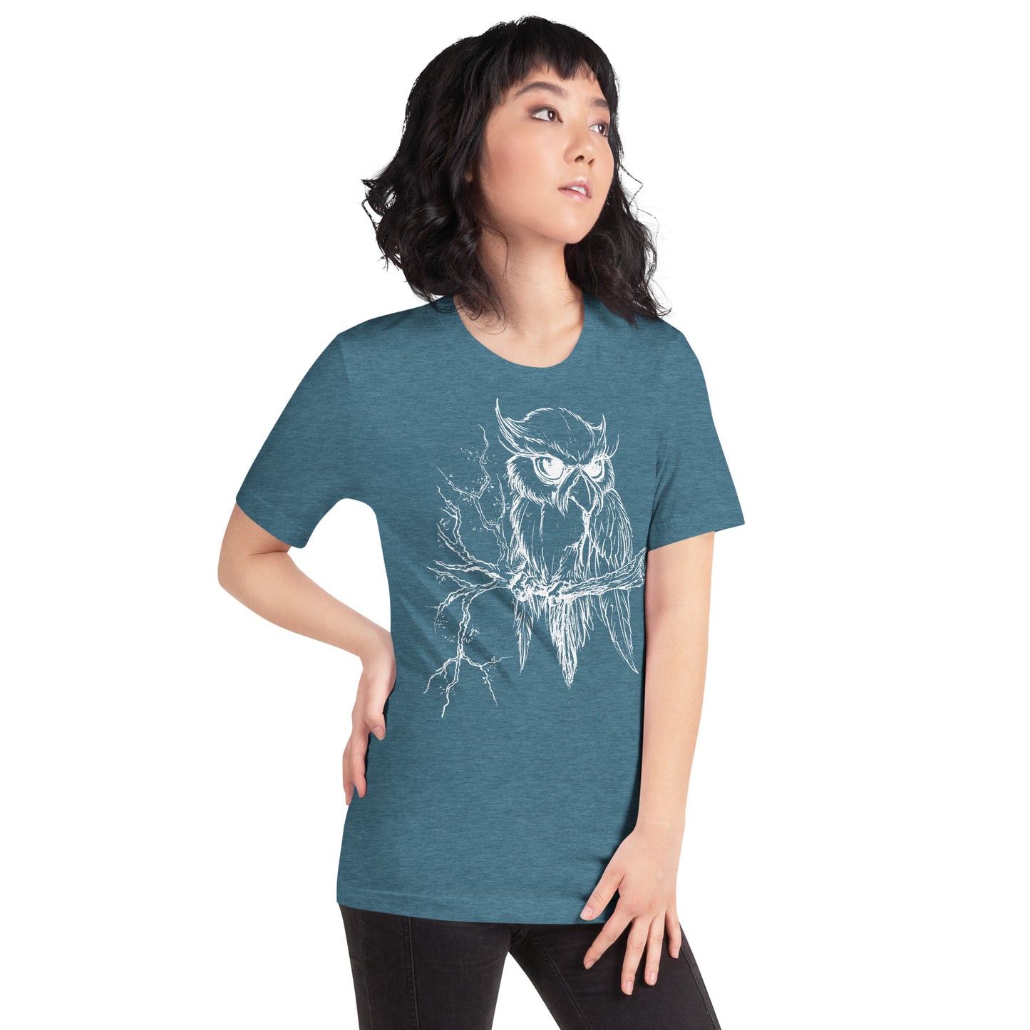 Owl on Branch - Unisex t-shirt