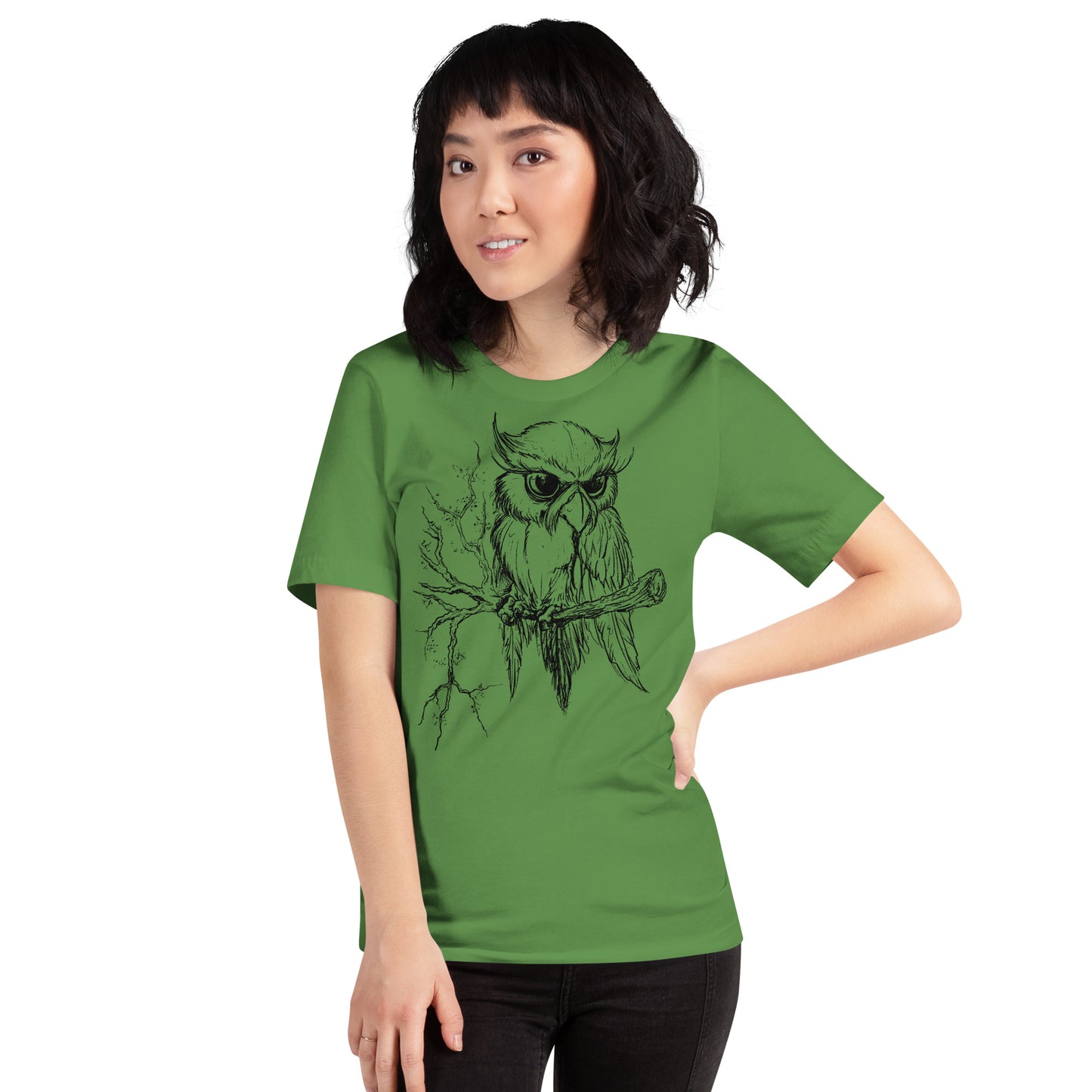 Owl on Branch - Unisex t-shirt