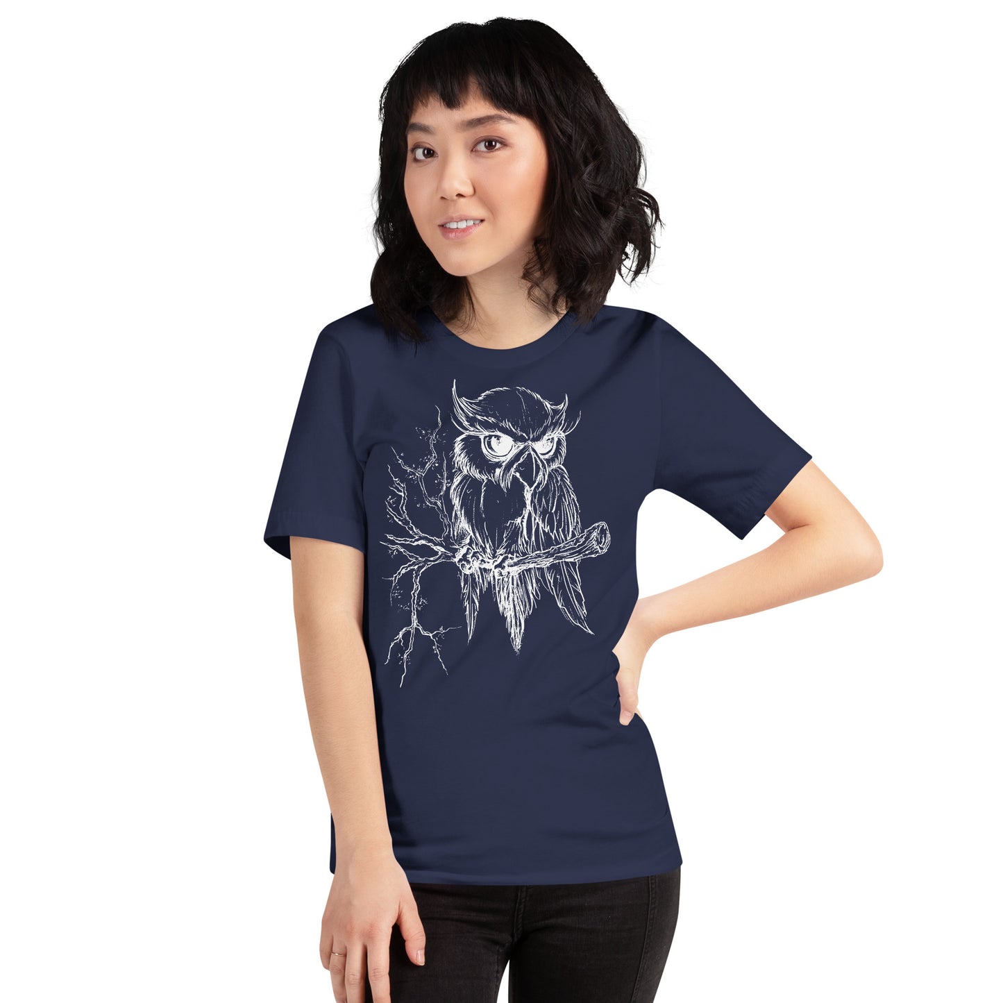 Owl on Branch - Unisex t-shirt