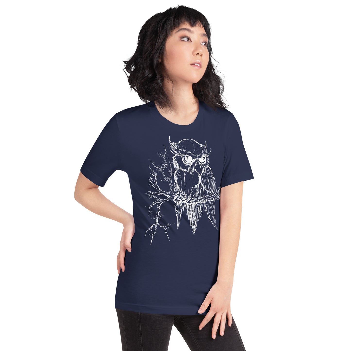 Owl on Branch - Unisex t-shirt