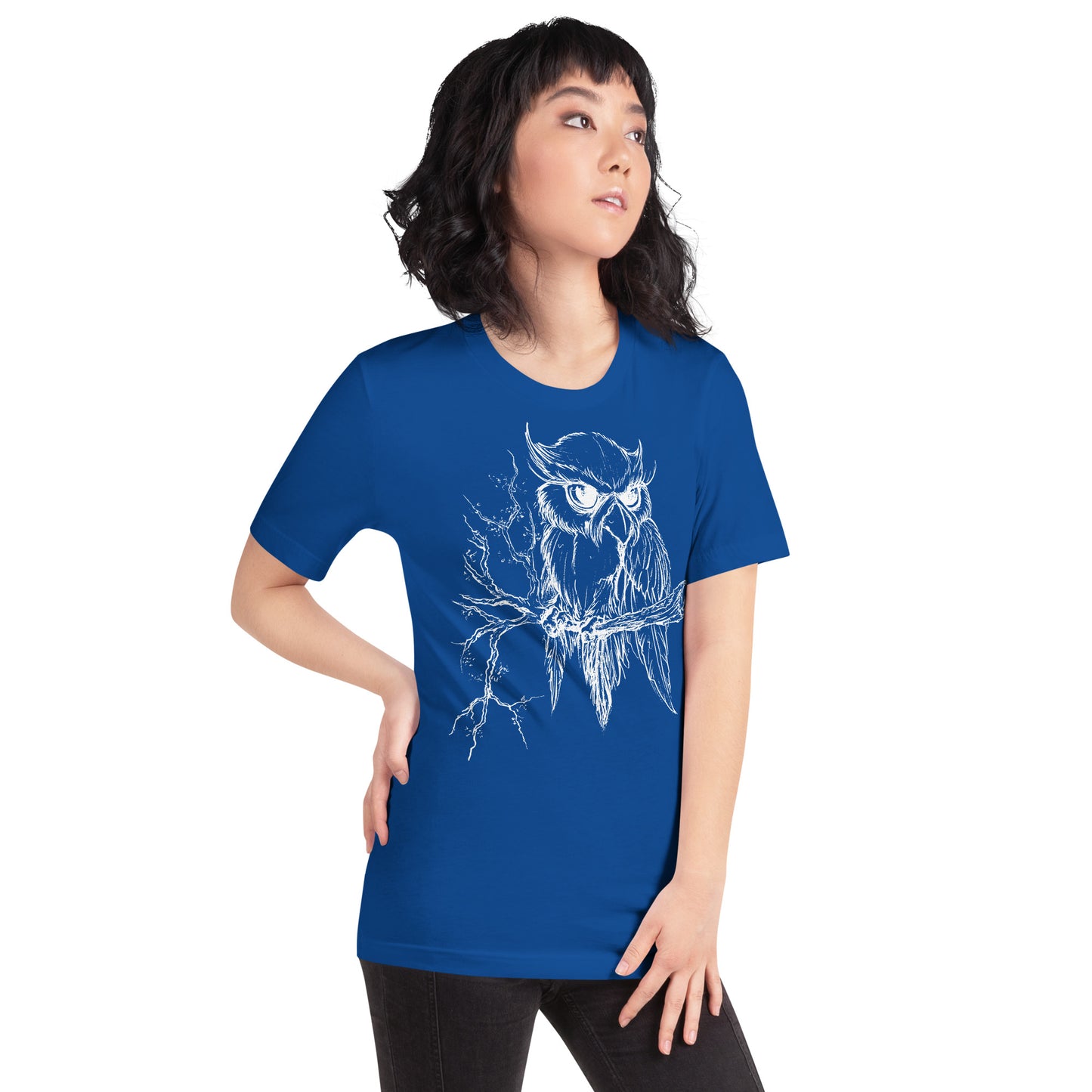 Owl on Branch - Unisex t-shirt